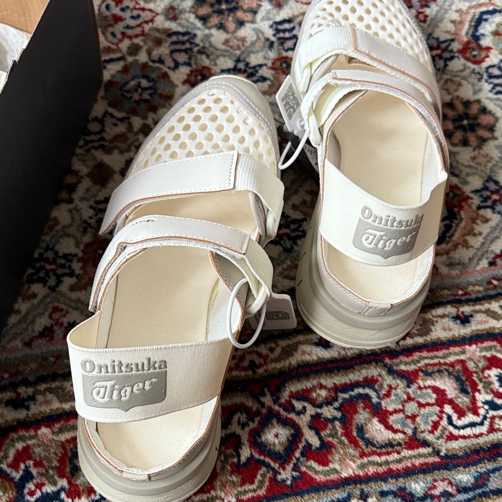 Onitsuka Tiger by Asics Women's cream colored Rebillac Sandals - Picture 2 of 10